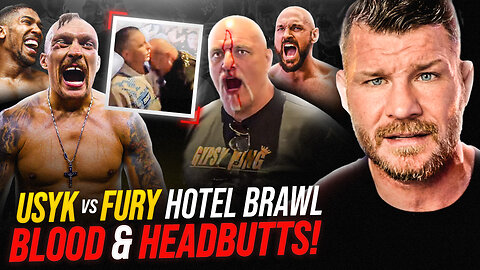 BISPING reacts: Fury vs Usyk BRAWL "An Embarrassment!" | John Fury HEADBUTTS Usyk Team