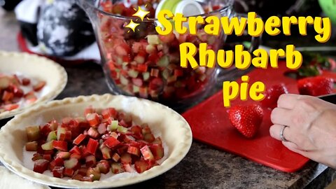 How To Make Strawberry Rhubarb Pie | Rhubarb Recipe