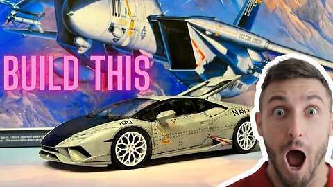 Awsome f14 Lamborghini huracat #lamborghini #f14tomcat #lamborghinihuracan #scalemodel