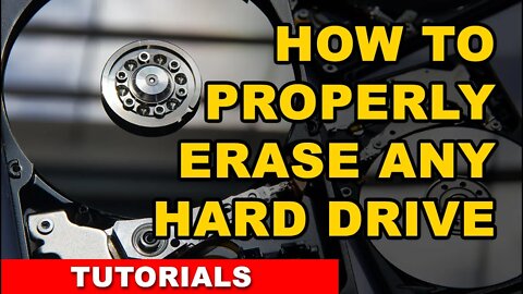 How to properly erase any hard drive - FREE TOOLS