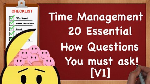 How to be More Productive - 20 Essential Questions you must ask! [How V1]