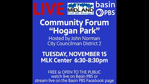 Hogan Park Project Open Forum