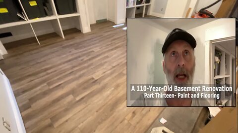 Episode 89 A 110-Year-Old Basement Renovation Part Thirteen - Paint and Flooring