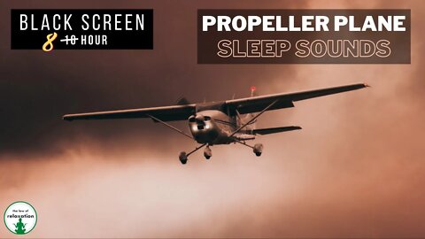 Propeller Sounds For Sleeping | Airplane Sounds | Black Screen