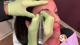 Sally Hayes explains how she does permanent makeup