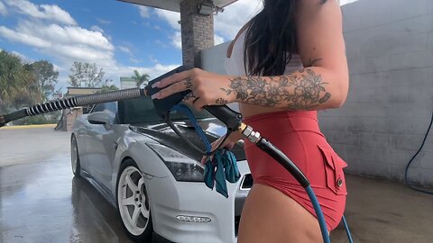 emjayplayss - she was washing her car