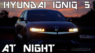 AT NIGHT: Hyundai IONIQ 5 Limited - Interior & Exterior Lighting Overview