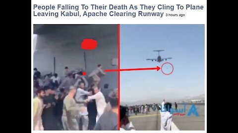 People falling to their death as they cling to plane leave Kabul