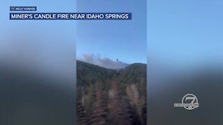 Raw: Miner's Candle Fire near Idaho Springs