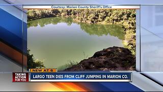 Largo teen dies after cliff diving into quarry