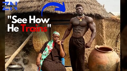 African Man Has an amazing Physique, No Gym No Protein Powder