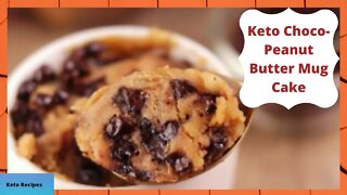 Keto Choco Peanut Butter Mug Cake