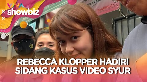 Rebecca Klopper Hadiri Sidang Kasus Penyebaran Video Syur