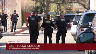 Officer hurt in east Tulsa standoff