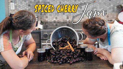 How to Make Spiced Cherry Jam; Canning