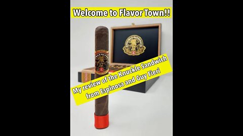 My review of the Knuckle Sandwich from Espinosa Cigars & Guy Fieri. It will take you to flavor town.