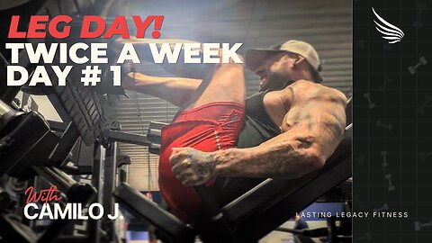 Leg Day #1 | Training Legs Twice a Week for Maximum GROWTH | Quads, Hamstrings, Calves