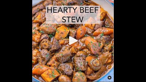 Hearty Beef + Sweet Potato Stew