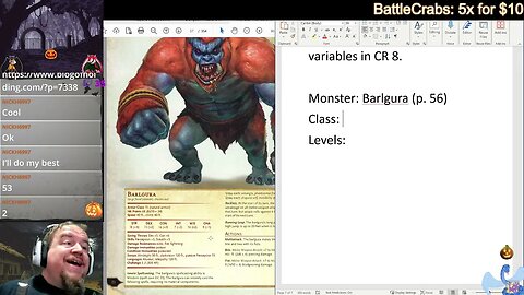Class Levels on Monsters?! LV 17 Trickery Cleric Barlgura's CR = ??? Monster Building Workshop 103