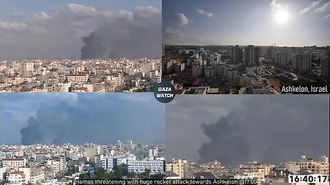 Gaza Live cam - Israel promises uptick in bombing as ground war about to happen!