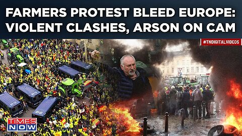 Farmers Protests Cripple Europe. What's Behind Clashes? High Drama As Angry Farmers Block Streets