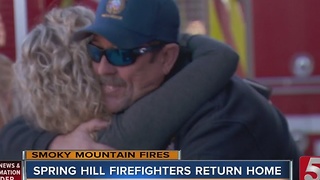 Spring Hill Firefighters Return Home