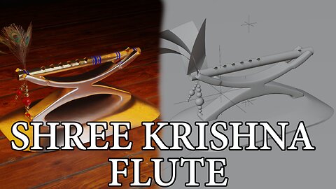 The Best Shree Krishna Flute 3D Animation | Frame Render #3d #3danimation #3drenders #3dmodeling