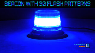 Class 1 LED Beacon with 30 Strobe Light Patterns - Magnet Mount