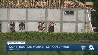 Construction worker hurt in Wellington