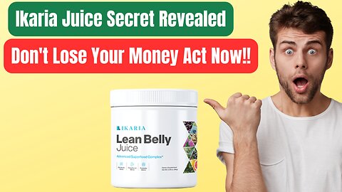 Ikaria Lean Belly Juice Reviews || Ikaria Lean Belly Juice My Honest Reveiw (WATCH NOW)