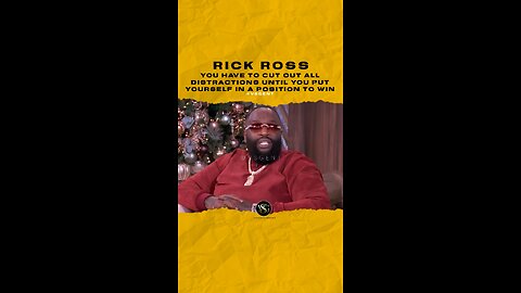 #rickross y have 2 ✂️ out distractions to put urself in a position 2 🏆. 🎥 @TheRealDaytime
