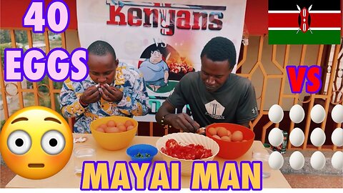 MEET A MAN WHO ATE 20 EGGS IN 16 MINUTES! HE WON 10K IN KENYANS VS FOOD COMPETITION