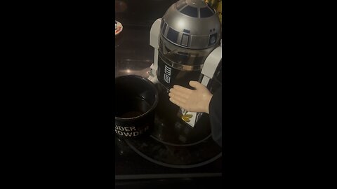 Small Plastic Hands & R2D2 team up to make coffee!