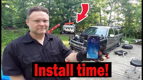 Timelapse installing a GM 5.3L motor in a Chevy Suburban. bdp Garage Episode 23