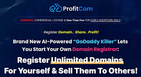 ProfitCom Review | “GoDaddy Killer” Lets You Start Your Own Domain Registrar