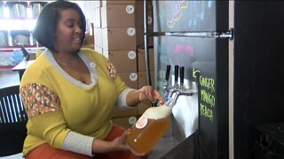 Female entrepreneur celebrates 3 years since launching Wisconsin's first Black-owned Kombucha company
