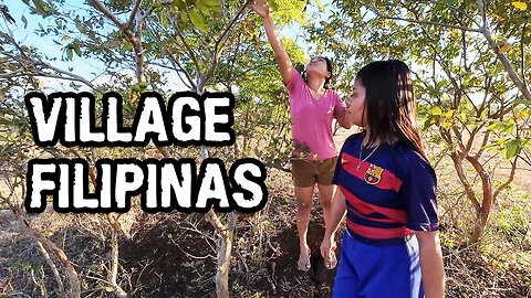 Village Filipinas "Borrow" Guavas, Supper from a Roadside Barbecue Shack, and a Magic Cotton Tree!