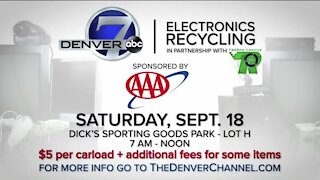 Electronics Recycling // Denver7 and AAA