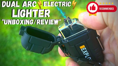 Rechargeable Windproof Arc Lighter "Unboxing/Review"