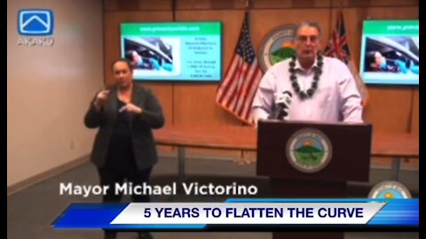 Maui Mayor Michael Victorino, Removes Mask While Talking About the Seriousness of Covid