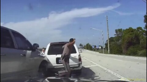 Dashcam video shows FHP trooper, driver narrowly avoiding pickup truck