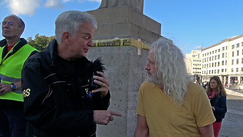 MEP for Ireland Mick Wallace at the Raise Your Voice for Julian Assange Rally in Brussels