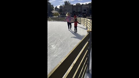 Ice skate impromptu lesson