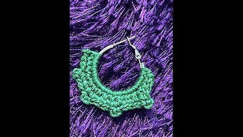 Handcrafted earrings tutorial #crochet #craft #art