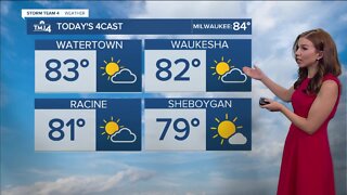 Sunny Sunday with a few thunderstorms overnight