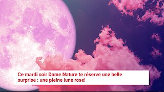 Tu pourras admirer l'énorme et brillante pleine lune rose ce soir au Québec