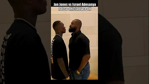 Jon Jones vs Israel Adesanya intense in the hallway #israeladesanya #jonjones