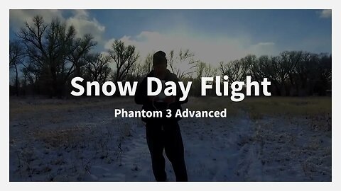 Snow Day Flight - Phantom 3 Advanced