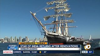 Star of India returns to Embarcadero after renovations