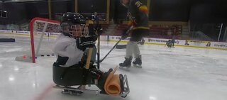VGK youth sled hockey team giving all kids a shot at the net
